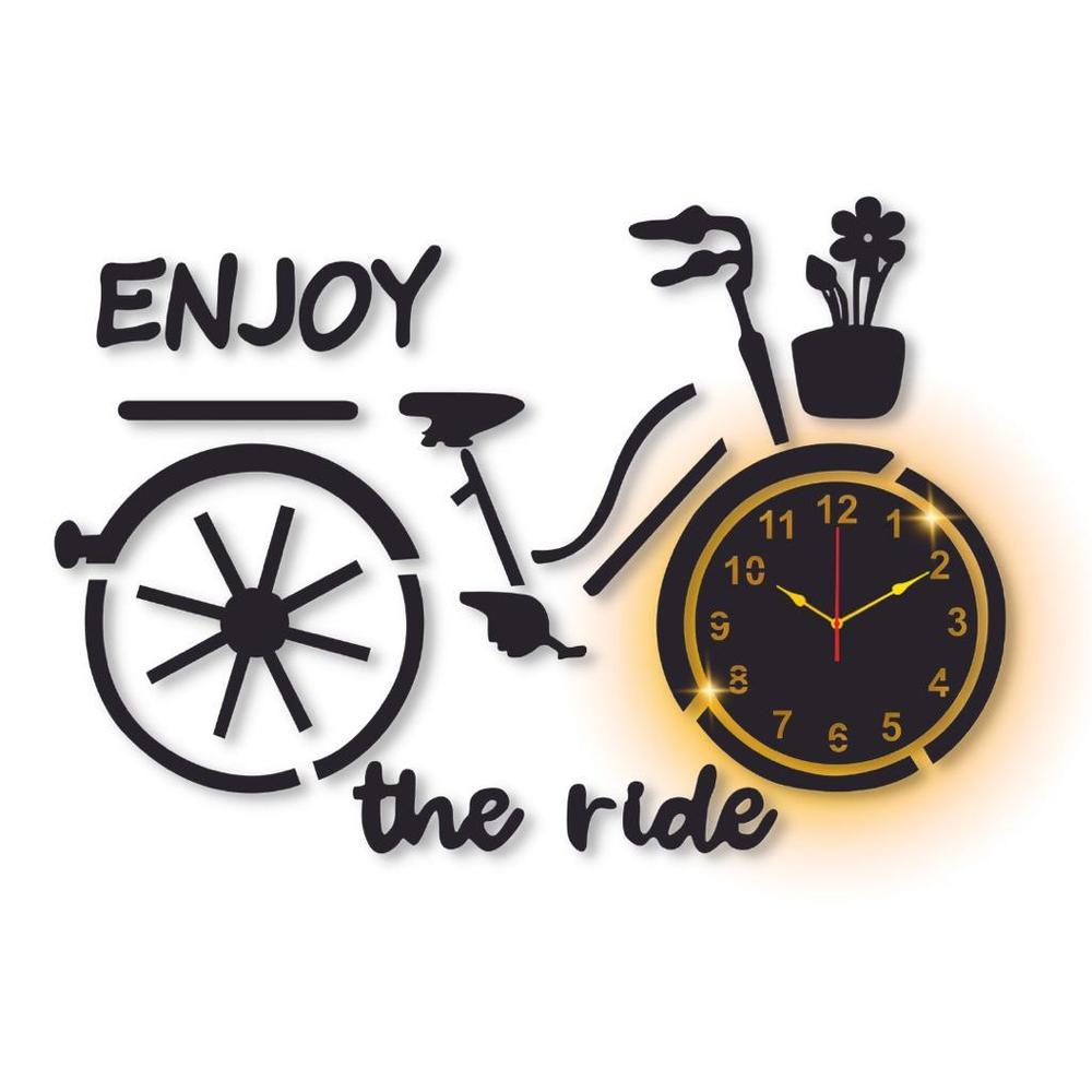 Bicycle Design Wall Clock With Backlight