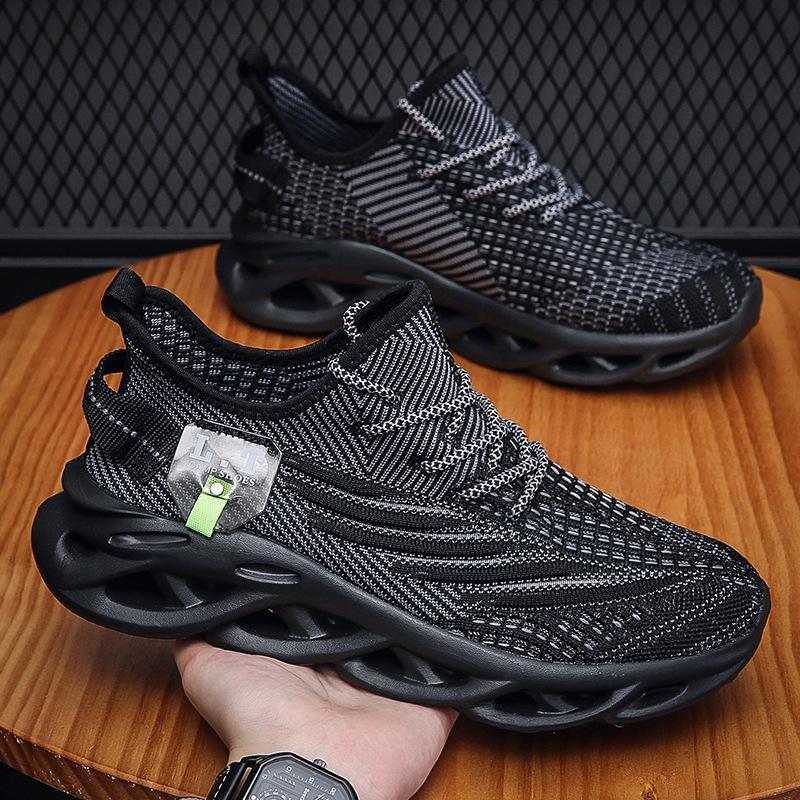 Man Breathable Spring Shoes Black Ships Form Overseas