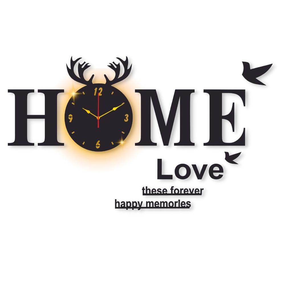 Home Design Wall Clock With Backlight