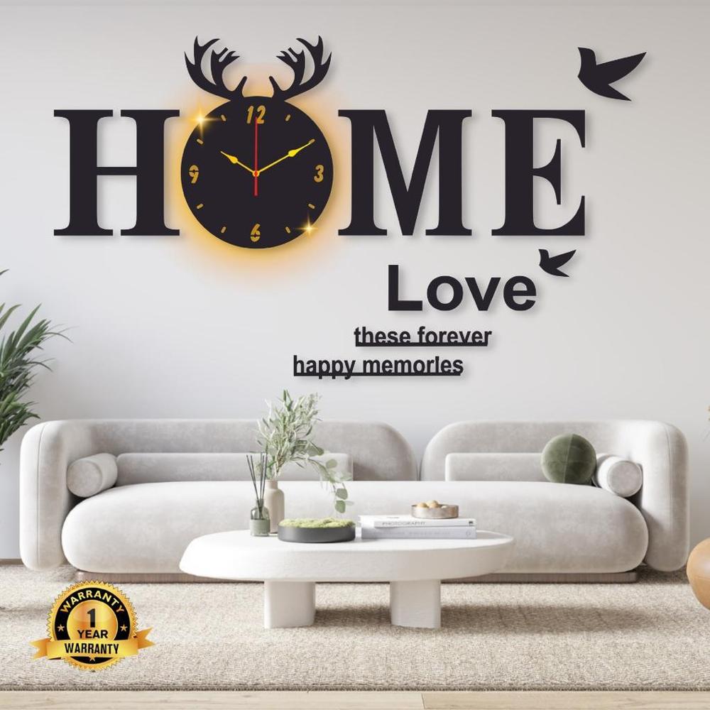 Home Design Wall Clock With Backlight